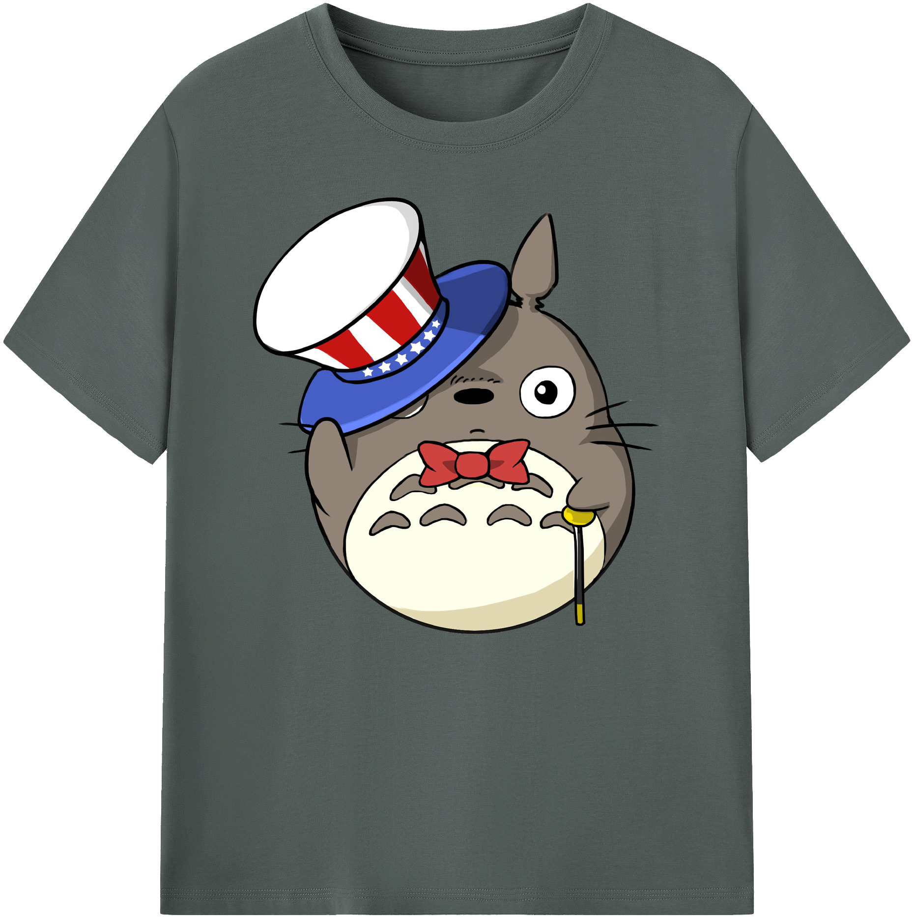 （画像用） となりのトトロ 草壁メイ 草壁サツキ My Neighbor Totoro Satsuki Kusakabe Mei Kusakabe 綿100％ メンズ半袖Tシャツ｜肌触りやわらか＆通気性